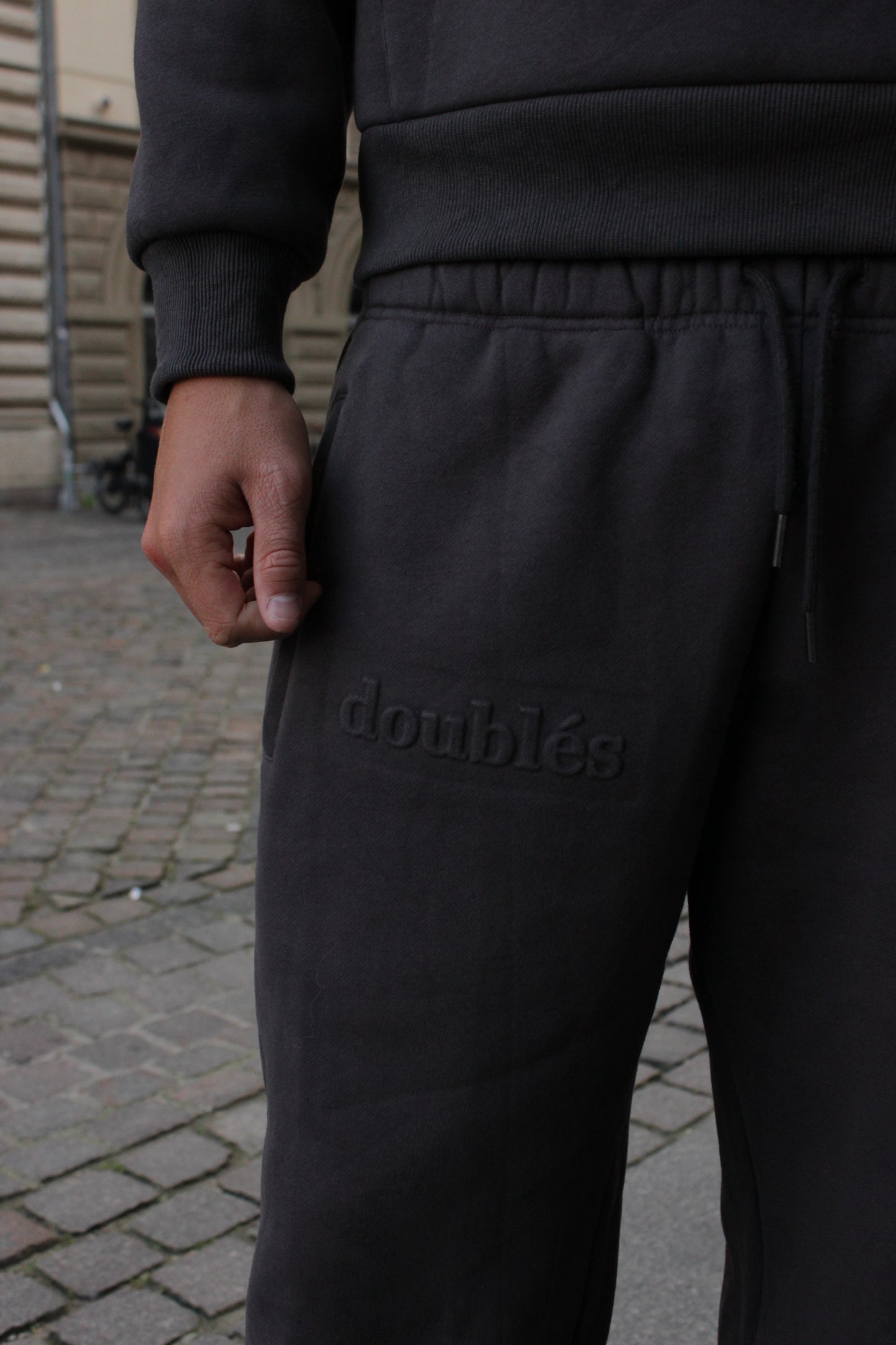 Embossed Joggingbukser Grå