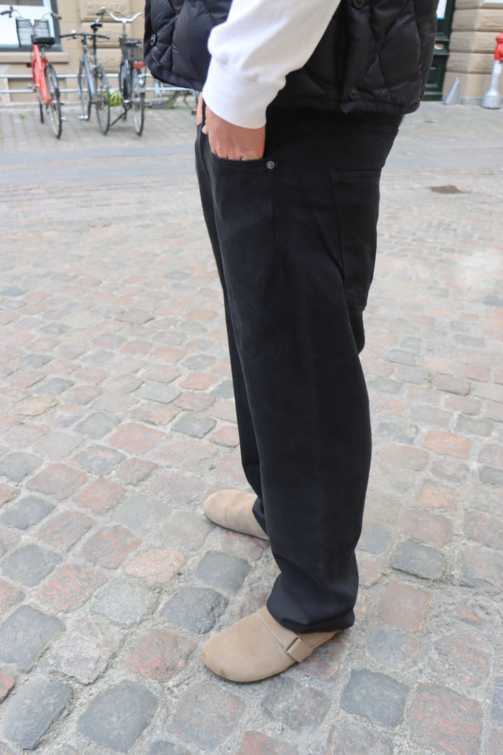 Thick Baggy Jeans - Sort