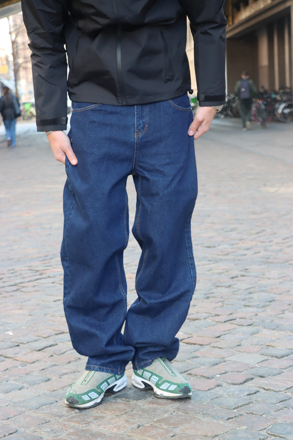Baggy Denim Jeans - Mørkeblå