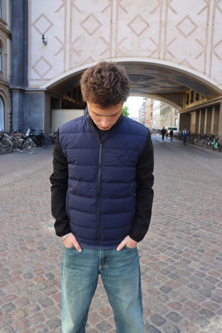 Forårs Jakke Sort Hjerte - Mørkeblå