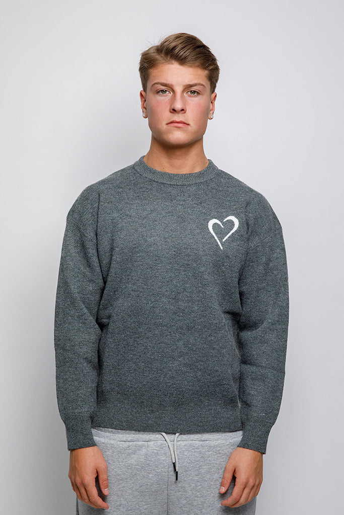Soft Knit Striktrøje Grå