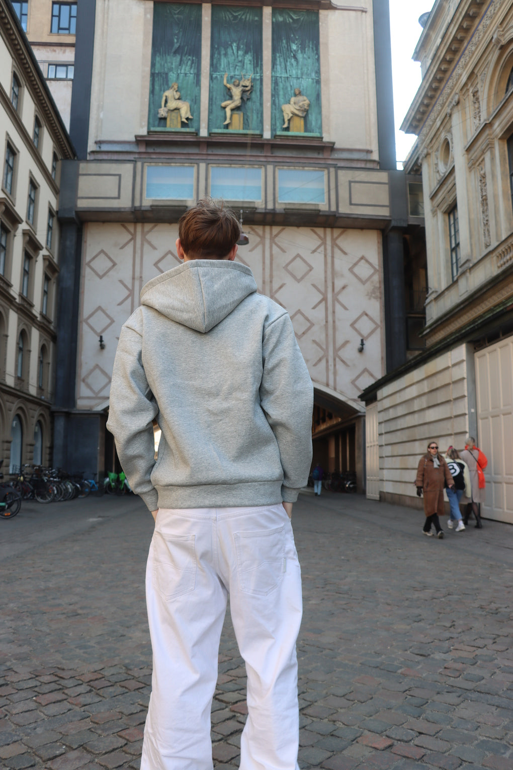 Cloud Zip Hoodie - Lysegrå
