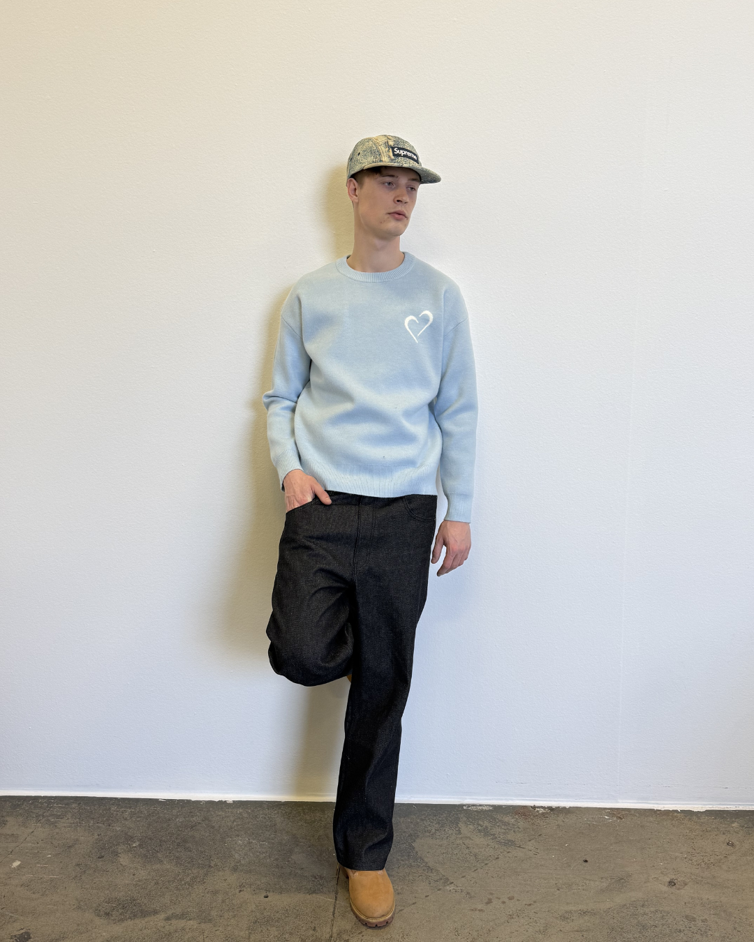 Soft Knit Sweater - Light Blue