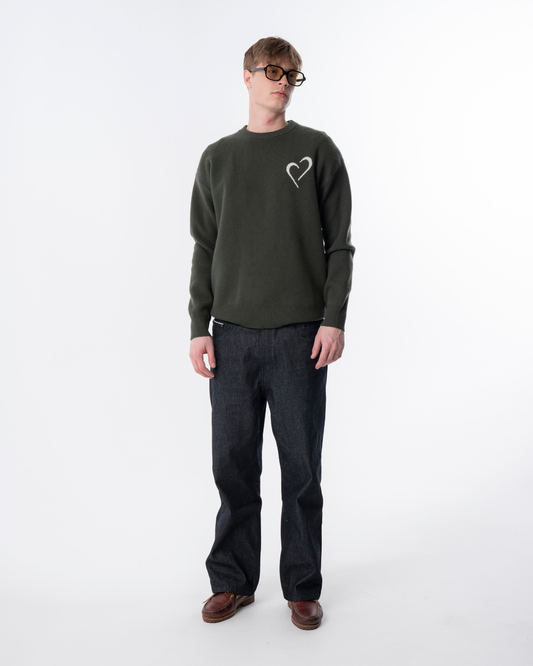 Merino Wool Sweater - Green
