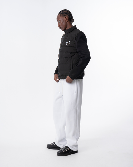Embossed Joggingbukser Hvid