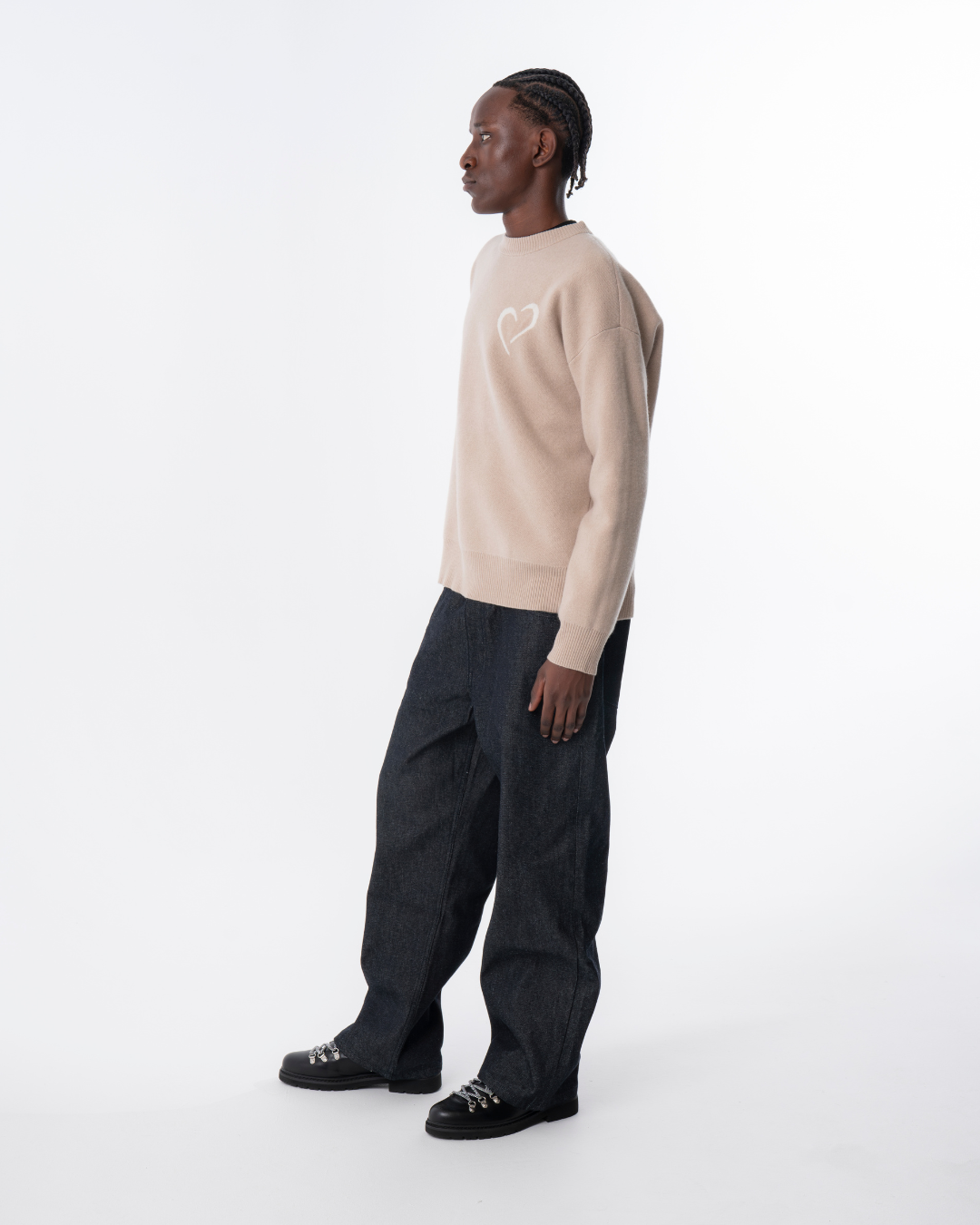 Merino Wool Sweater - Beige