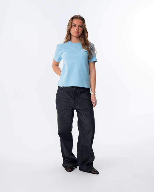 Womens Heavyweight T Shirt - Light Blue