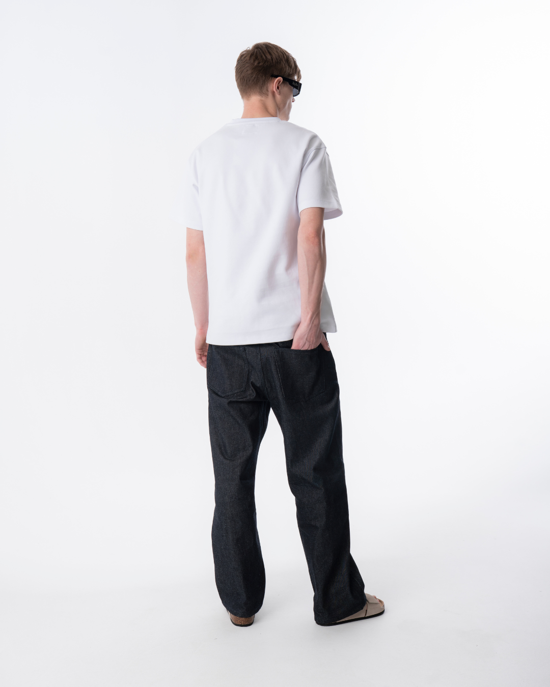 Heavyweight T-Shirt med Special Light Blue Logo