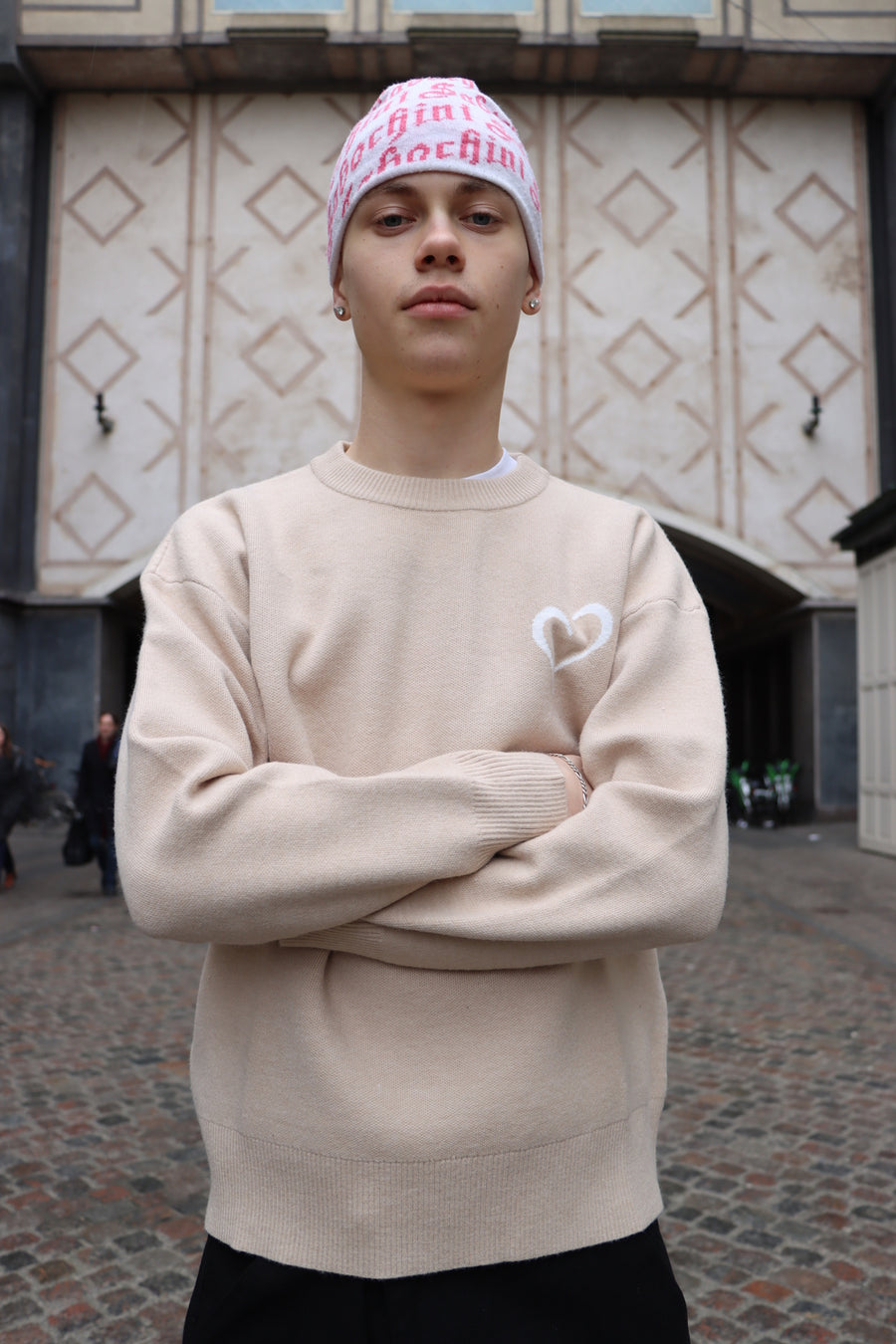 Soft Knit Striktrøje - Beige